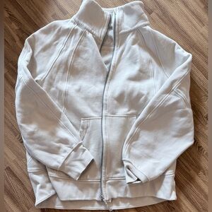 Lululemon full zip scuba. Cream color.